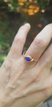 Load and play video in Gallery viewer, Lapis Lazuli Petite Elegant Ring
