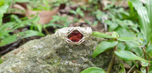 Load image into Gallery viewer, Spectacular Red Garnet Facet Ring
