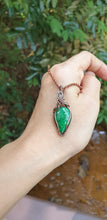 Load image into Gallery viewer, Rare Maw Sit Sit Pear-shaped Cabochon Wire Wrapped Ocean Wave Pendant
