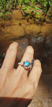 Load and play video in Gallery viewer, Amazing Blue Flash Labradorite Ring
