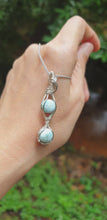 Load and play video in Gallery viewer, Larimar Pendant in Sterling Silver
