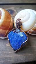 Load image into Gallery viewer, Two-sided Pendant Sodalite Accented with Moonstones
