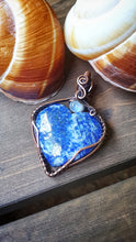 Load image into Gallery viewer, Two-sided Pendant Sodalite Accented with Moonstones
