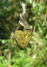 Load image into Gallery viewer, Baltic Heart-Shaped Amber Wrapped in Sterling Silver Pendant
