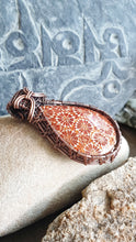 Load image into Gallery viewer, Agatized Fossil Coral Wirewrapped Pendant
