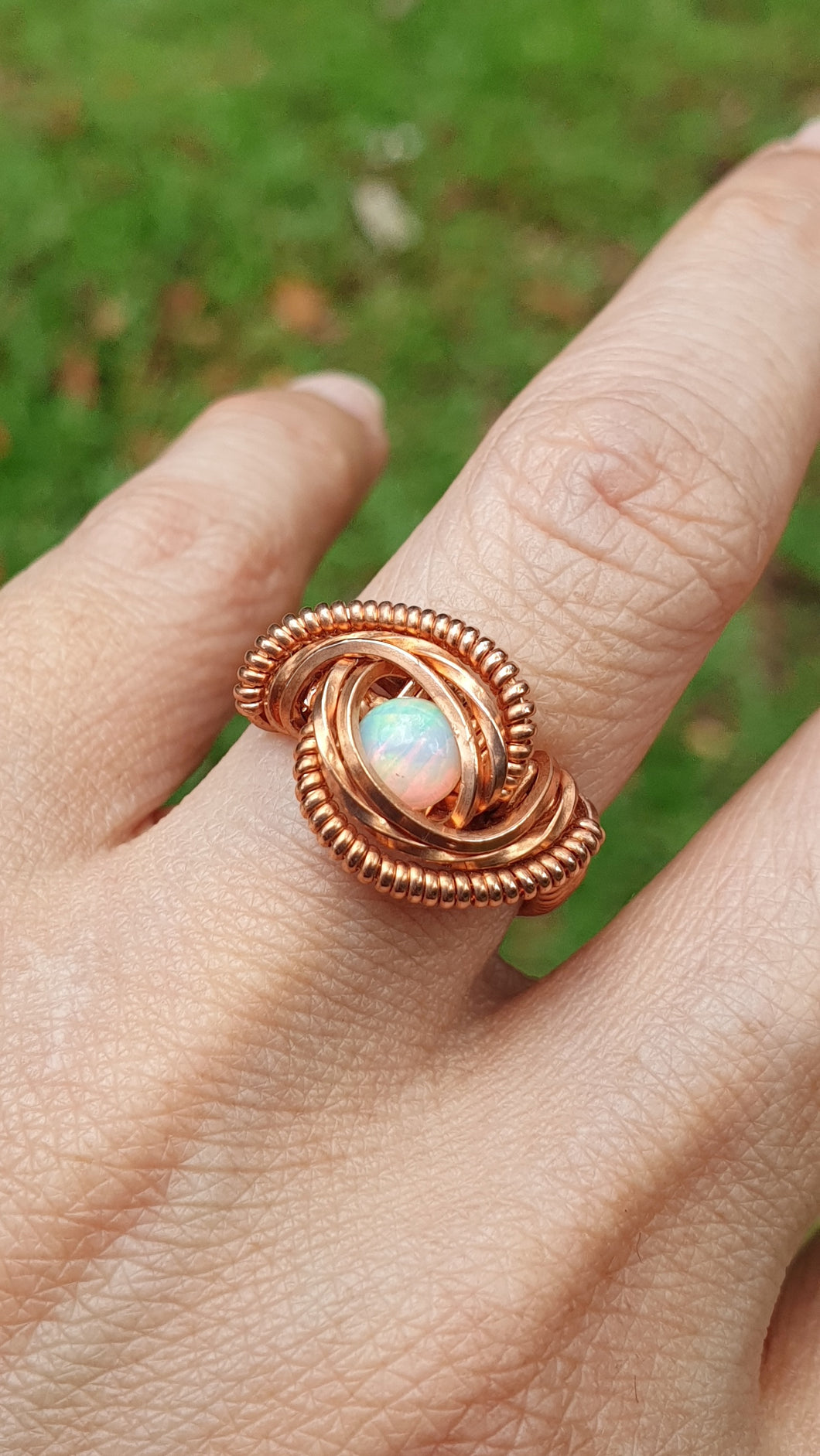 Dazzling Ethiopian Opal Ring