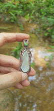 Load and play video in Gallery viewer, Moonstone Pendant accented with an Aurora Opal
