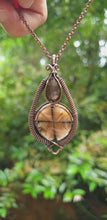 Load and play video in Gallery viewer, Chiastolite Wire Wrapped Amulet/Pendant
