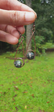 Load and play video in Gallery viewer, Abalone Shell Beads Dangling Earrings

