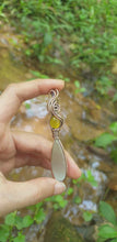 Load and play video in Gallery viewer, Mona Lisa Stone with Yellow Chalcedony Pendant
